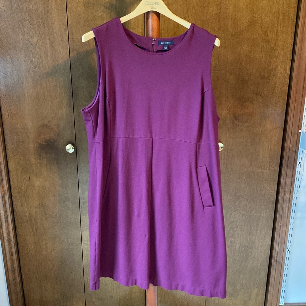 Lands End sleeveless sheath dress